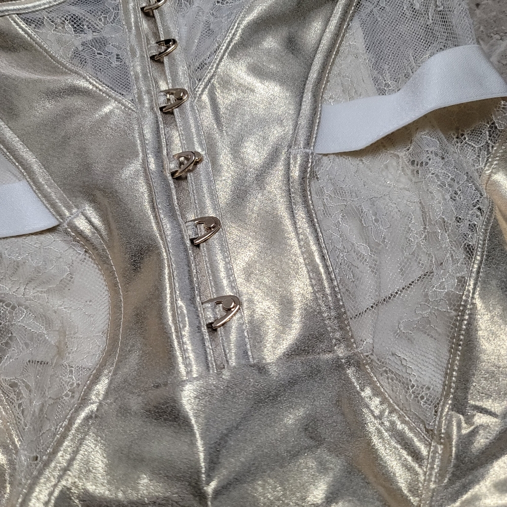 Honey Birdette Gold Satin Backless Dress - Picture 5 of 11